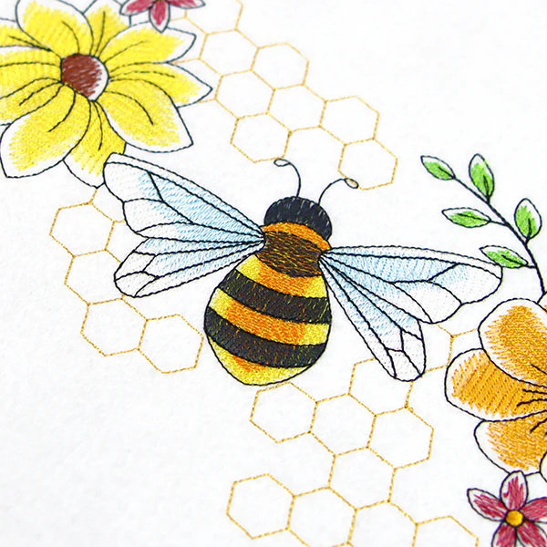 Buzzing Bee and Blooms Border - Image 4