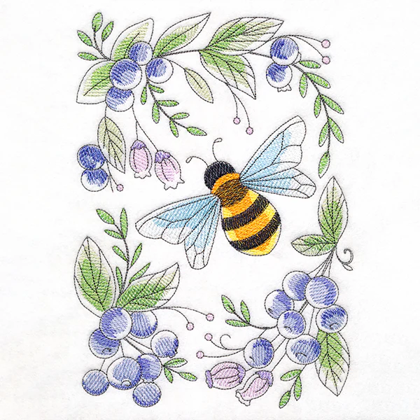 Buzzing Bee and Blueberries Feature - Image 2