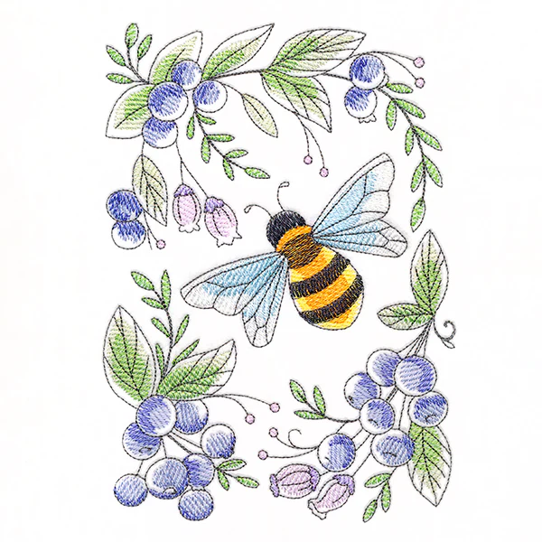Buzzing Bee and Blueberries Feature - Image 3