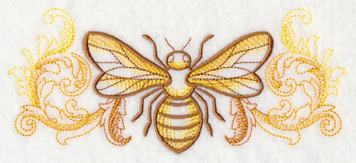 Buzzing Bee with Baroque Background - Image 4