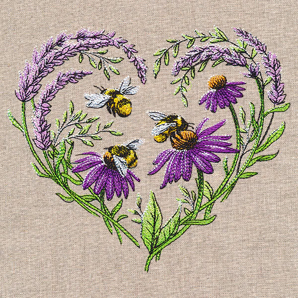 Buzzing Blossoms Heart - Image 3