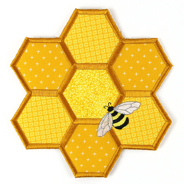 Buzzing Honeycomb Trivet (In-the-Hoop) - Image 8