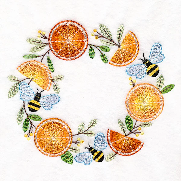 Buzzing with Sweetness Citrus Wreath - Image 3
