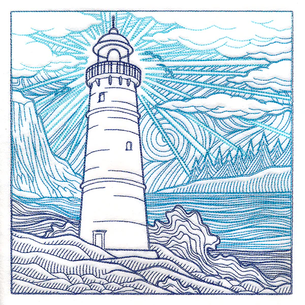 By The Seashore - Lighthouse Etching - Image 5