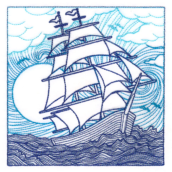 By The Seashore - Ship Etching - Image 7