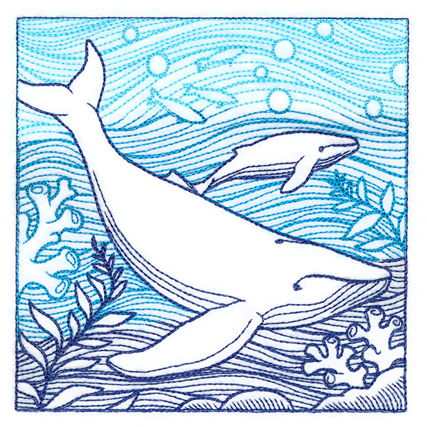 By The Seashore - Whale Etching - Image 4