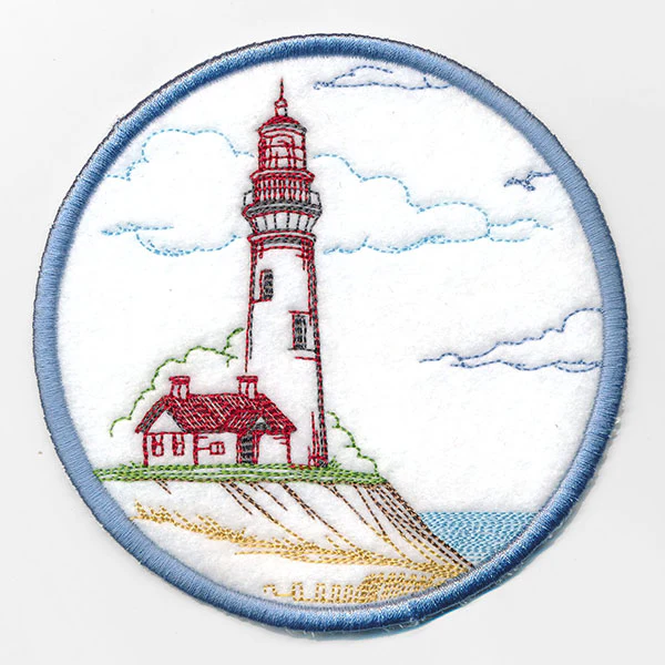 By the Seaside Lighthouse Coaster (In-the-Hoop) - Image 4