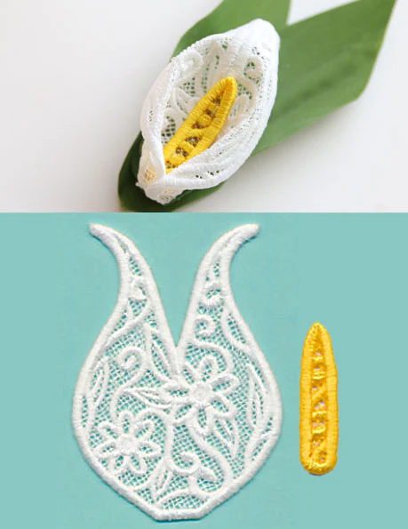 Calla Lily in 3D (Lace) - Image 2