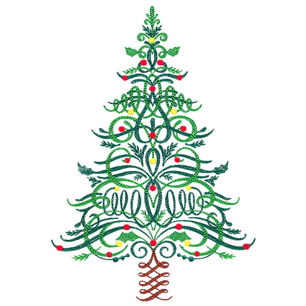 Calligraphic Christmas Tree - Image 2