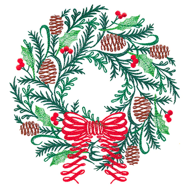 Calligraphic Christmas Wreath - Image 5