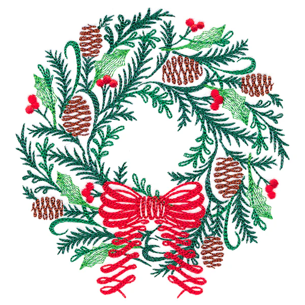 Calligraphic Christmas Wreath - Image 7