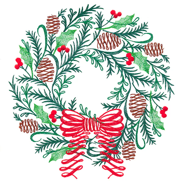 Calligraphic Christmas Wreath - Image 9