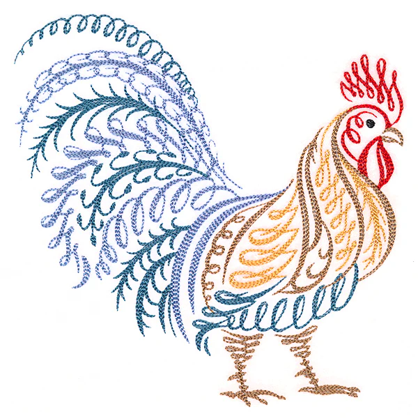 Calligraphic Farmhouse Rooster - Image 3