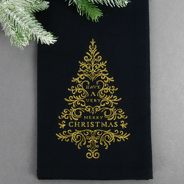 Calligraphic Merry Christmas Tree - Image 2
