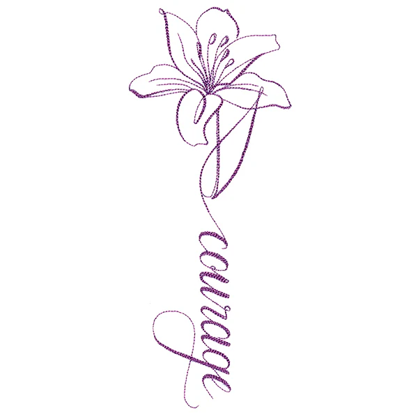 Calligraphy in Bloom - Courage - Image 2