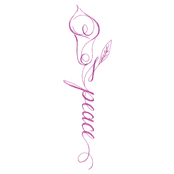 Calligraphy in Bloom - Peace - Image 2