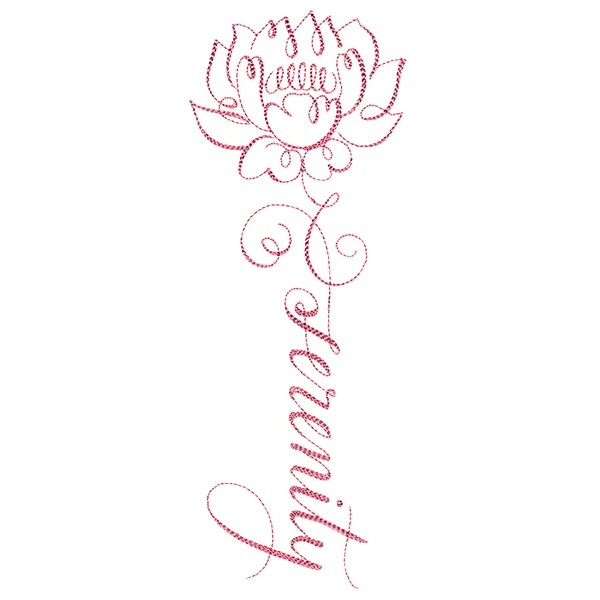 Calligraphy in Bloom - Serenity - Image 3