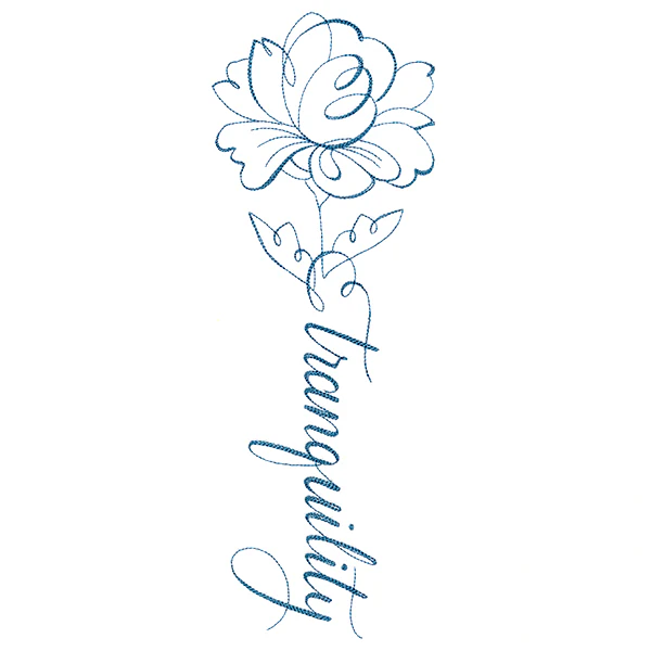 Calligraphy in Bloom - Tranquility