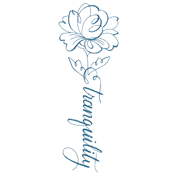 Calligraphy in Bloom - Tranquility - Image 2