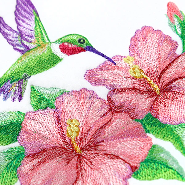 Calming Hummingbird and Hibiscus - Image 8