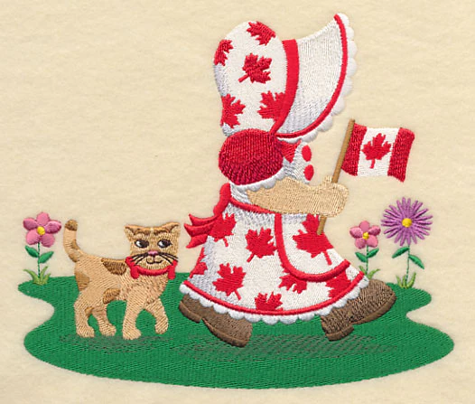 Canada Day Sunbonnet Sue - Image 4