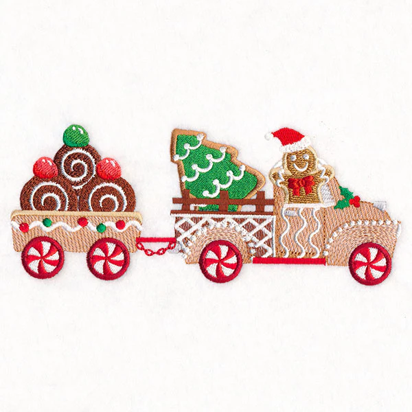 Candy Cane Christmas Car Border - Image 2