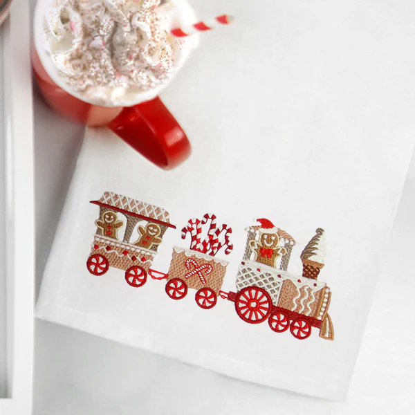 Candy Cane Christmas Train Border - Image 4