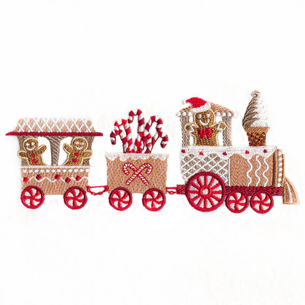 Candy Cane Christmas Train Border - Image 7