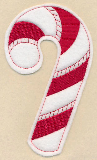 Candy Cane (Crafty Cut Applique) - Image 2