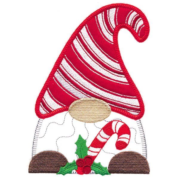 Candy Cane Gnome (Heirloom Applique) - Image 3