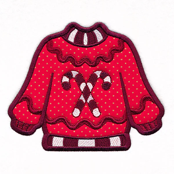 Candy Cane Ugly Christmas Sweater (Applique) - Image 4