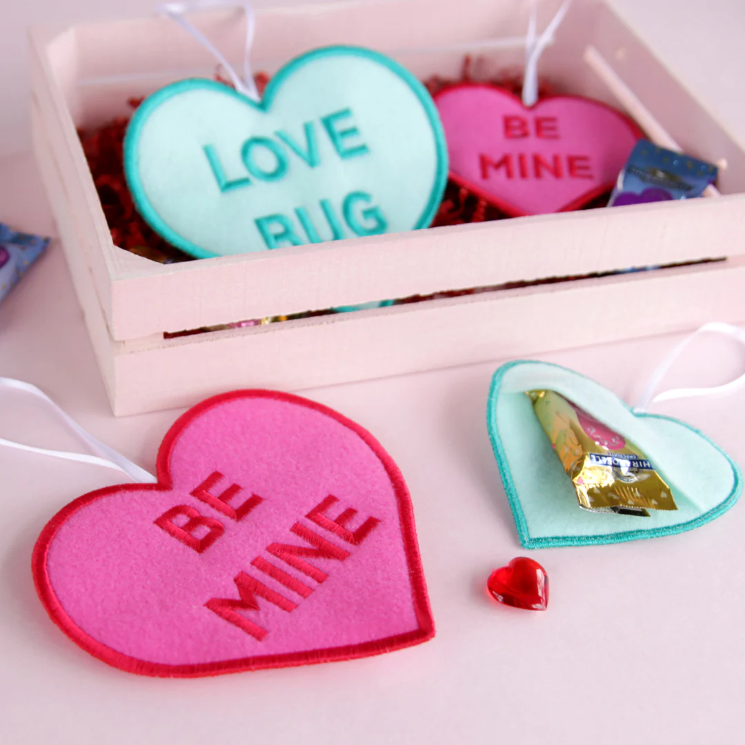 Candy Heart Treat Holder - Love Bug (In-the-Hoop) - Image 14
