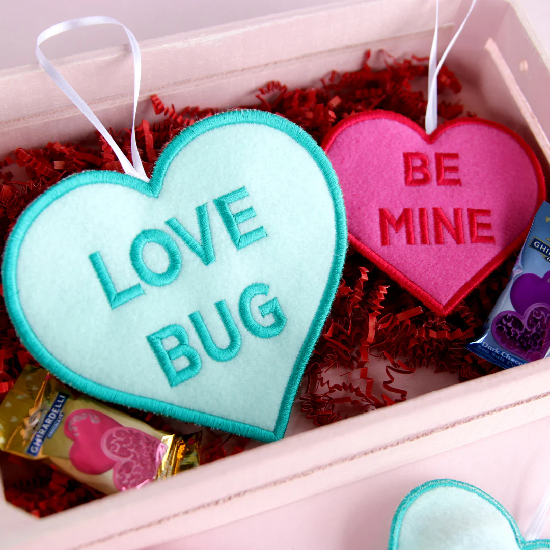Candy Heart Treat Holder - Love Bug (In-the-Hoop) - Image 3