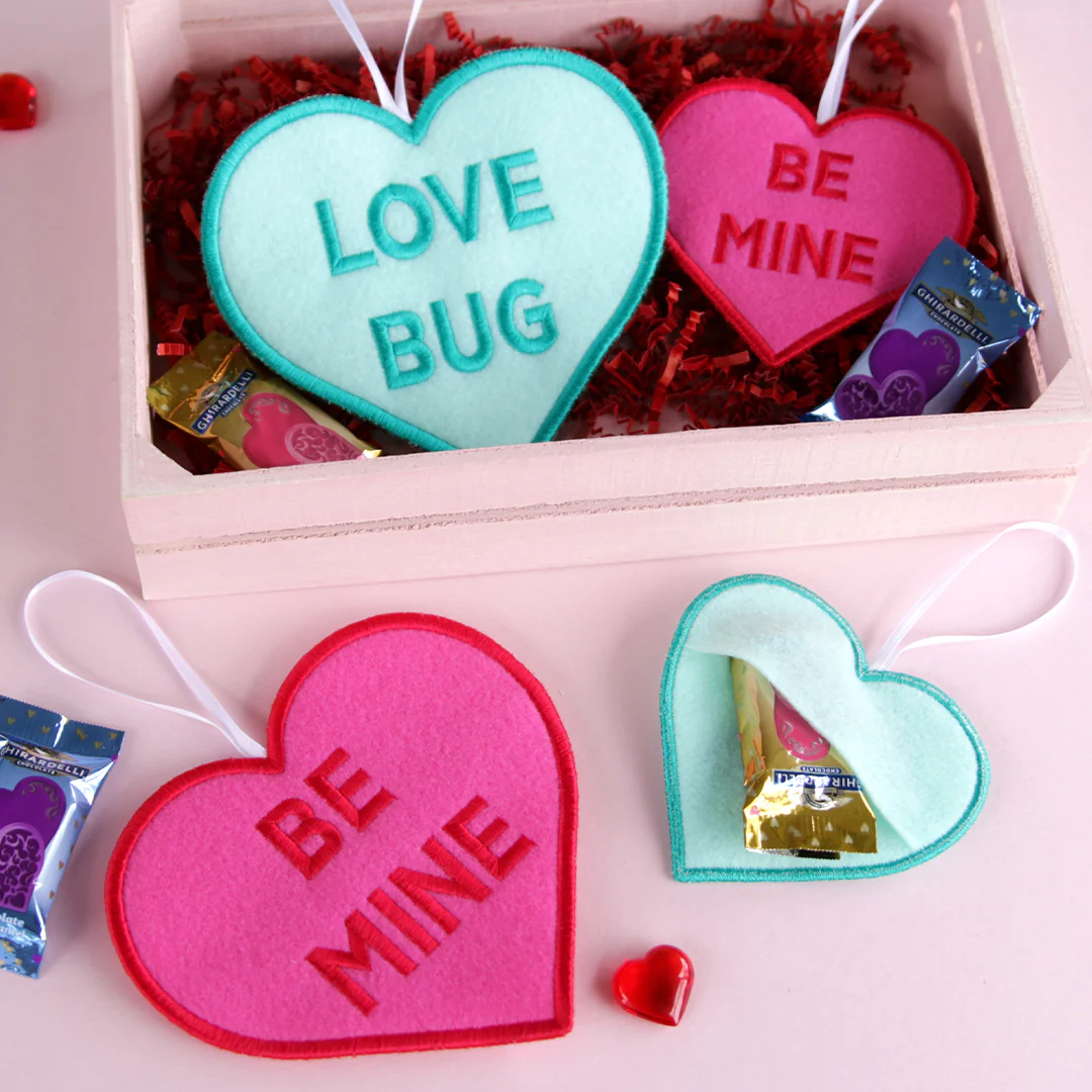 Candy Heart Treat Holder - Love Bug (In-the-Hoop) - Image 8