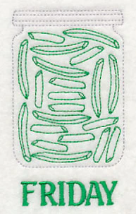 Canned Green Beans on Friday (Redwork) - Image 2