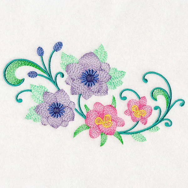 Captivating Clematis & Iris Spray - Image 4