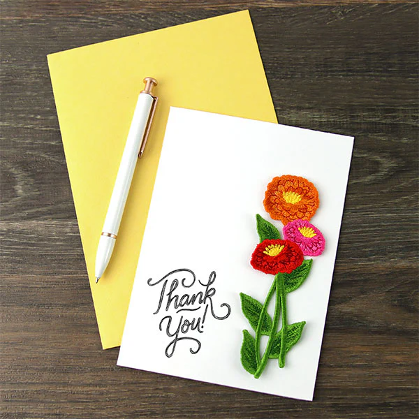 Captivating Zinnia Flowers (In-the-Hoop) - Image 2