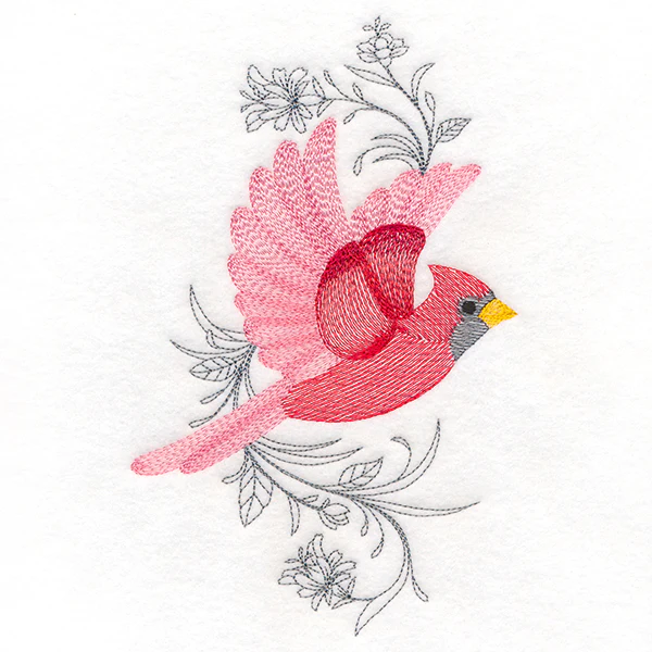 Cardinal in Flight - Image 3
