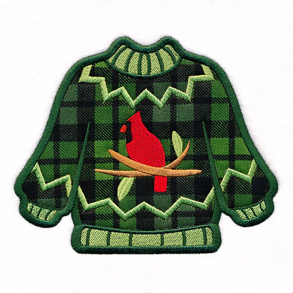 Cardinal Ugly Christmas Sweater (Applique) - Image 4