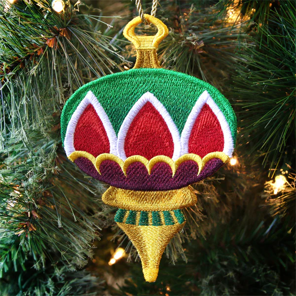Carnival Christmas Ornament (In-the-Hoop) - Image 3