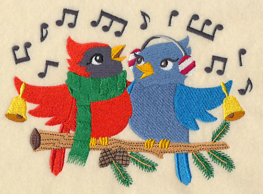 Caroling Christmas Birds - Image 2