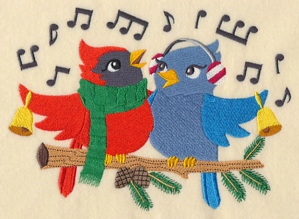 Caroling Christmas Birds - Image 3