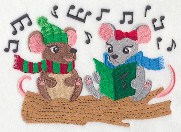 Caroling Christmas Mice - Image 3