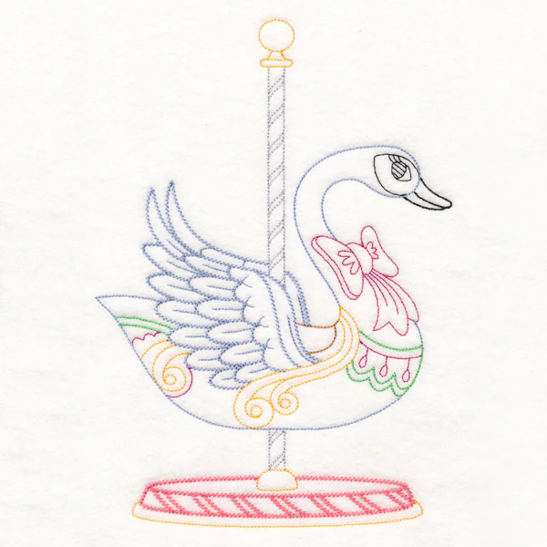 Carousel Swan (Vintage) - Image 5
