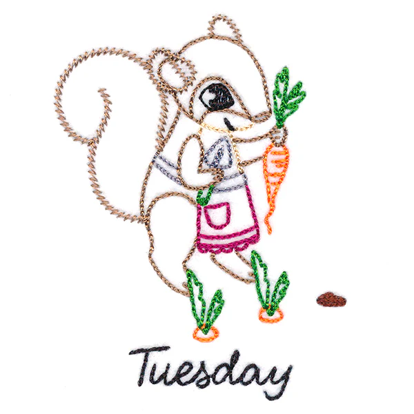 Carrot Collecting Squirrel on Tuesday - Image 2