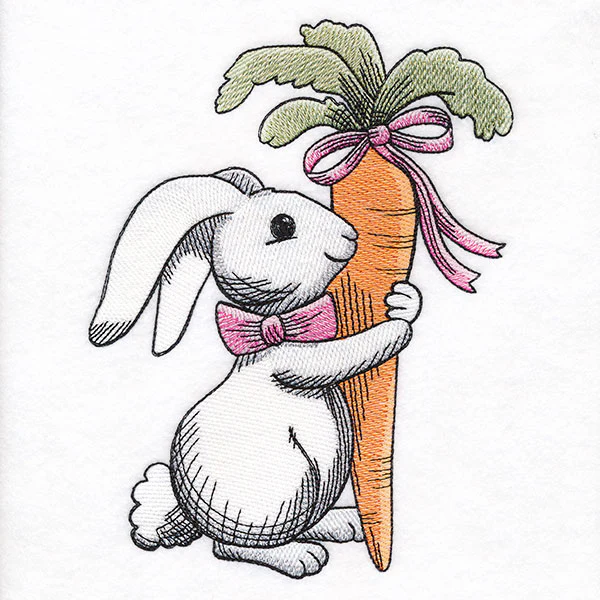 Carrots & Cuddles Easter Rabbit - Image 2