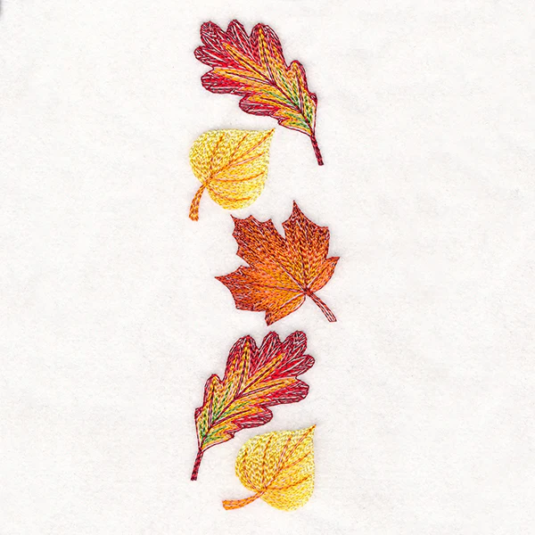 Cascading Leaves in Autumn Border - Image 5