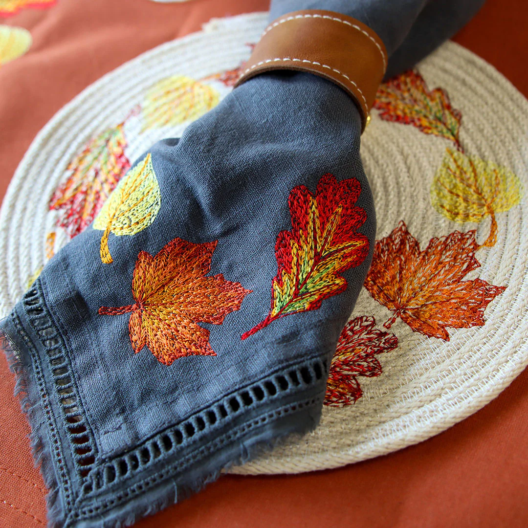 Cascading Leaves in Autumn Border - Image 8