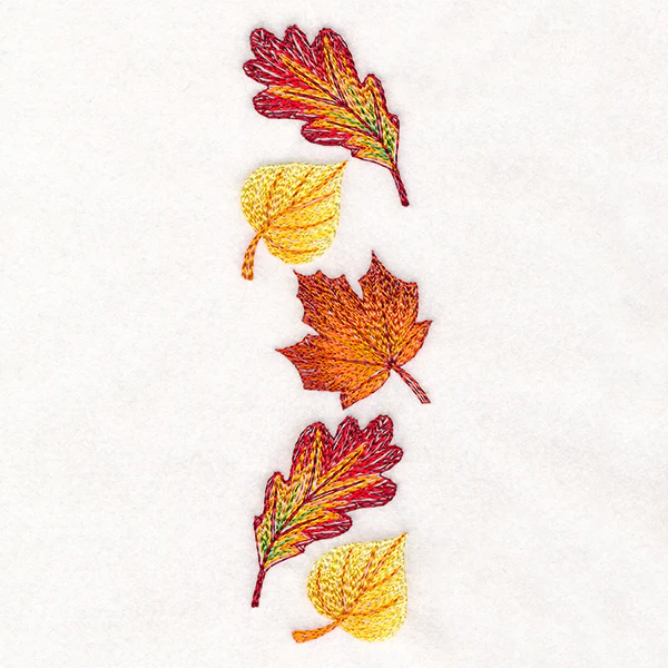 Cascading Leaves in Autumn Border - Image 9