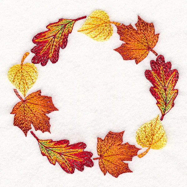 Cascading Leaves in Autumn Wreath - Image 7